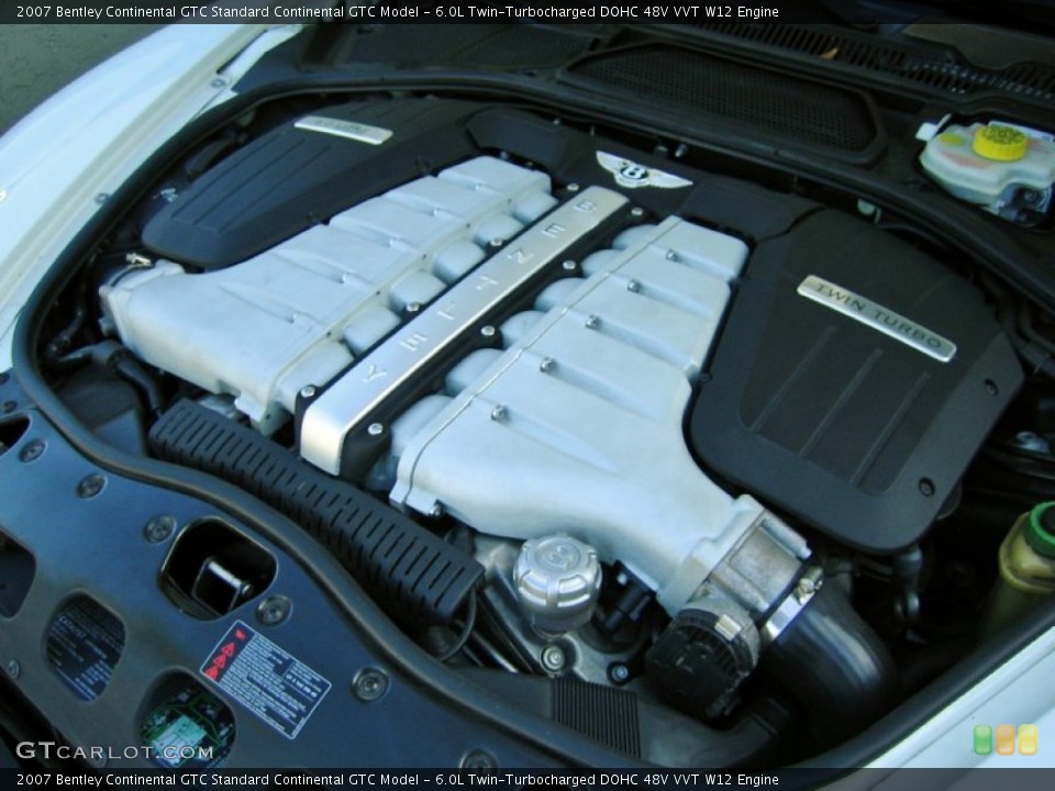 6.0L Twin-Turbocharged DOHC 48V VVT W12 Engine for the 2007 Bentley Continental GTC #56407417