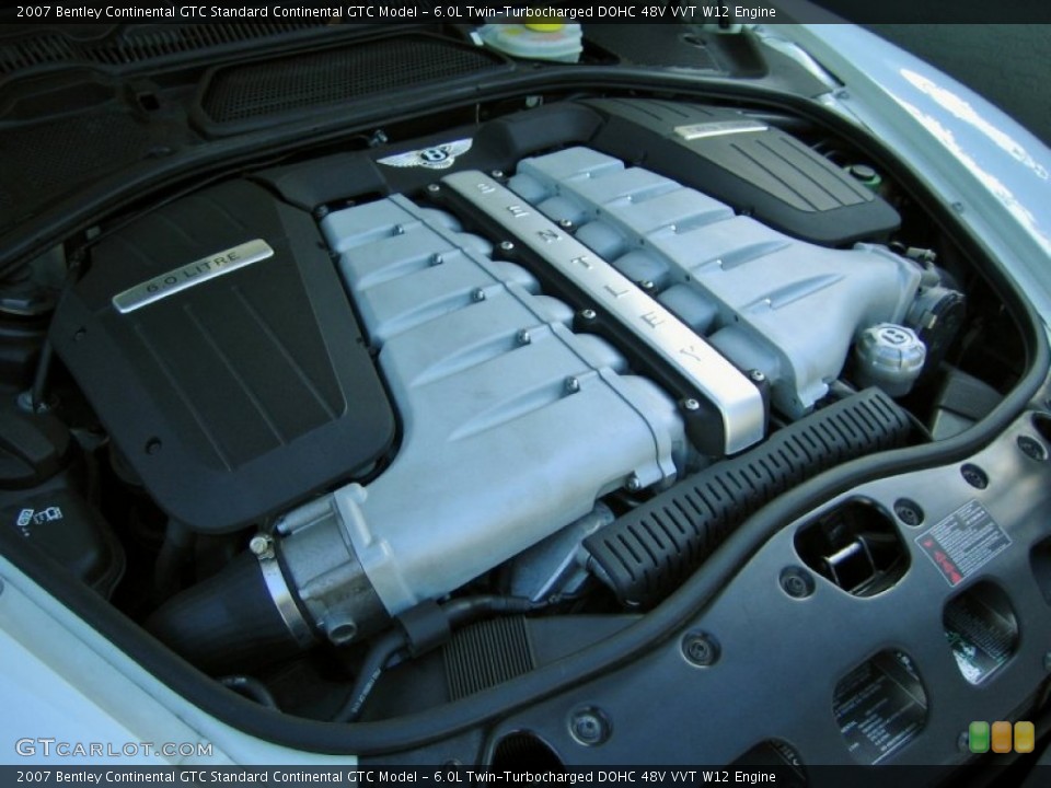 6.0L Twin-Turbocharged DOHC 48V VVT W12 Engine for the 2007 Bentley Continental GTC #56407426