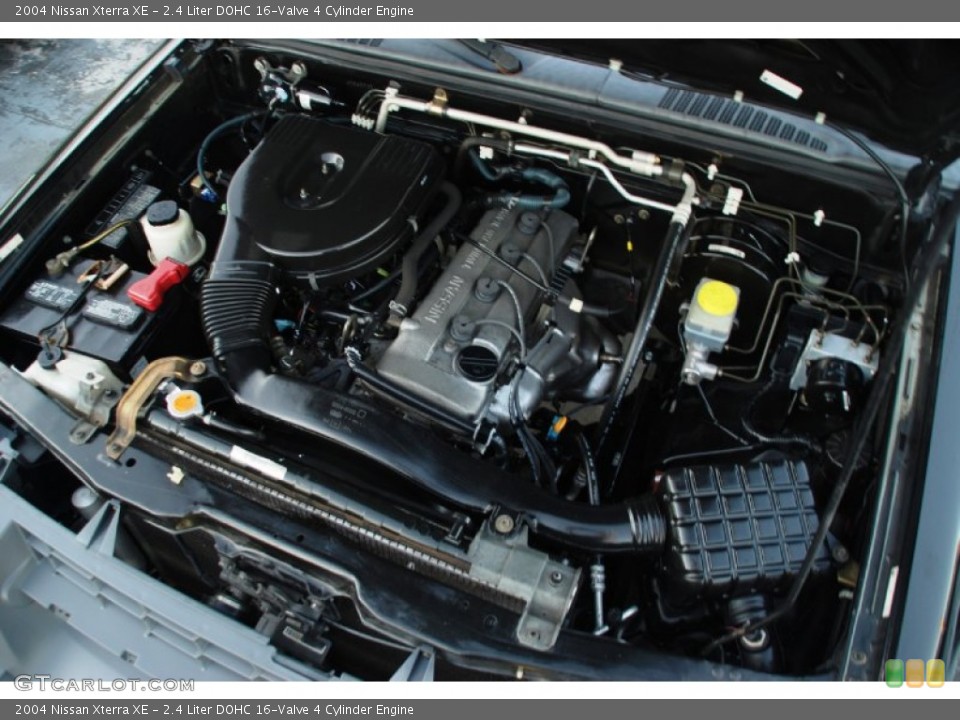 2.4 Liter DOHC 16-Valve 4 Cylinder 2004 Nissan Xterra Engine