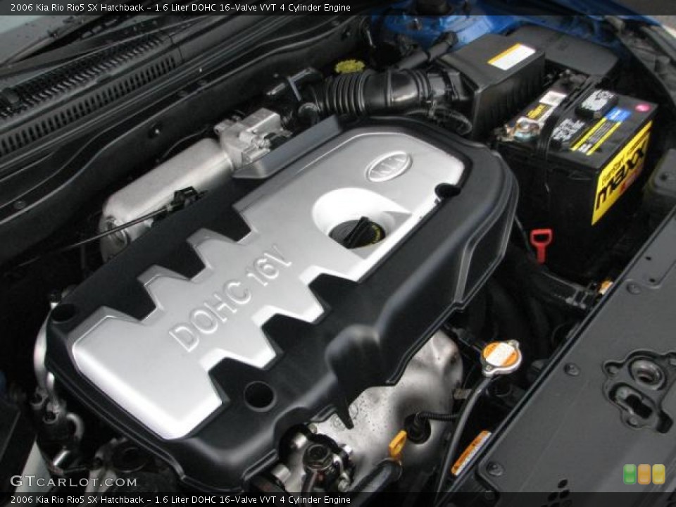 1.6 Liter DOHC 16-Valve VVT 4 Cylinder Engine for the 2006 Kia Rio #56419357