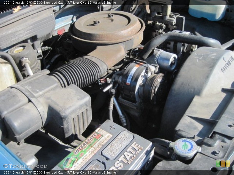 5.7 Liter OHV 16-Valve V8 Engine for the 1994 Chevrolet C/K #56443739