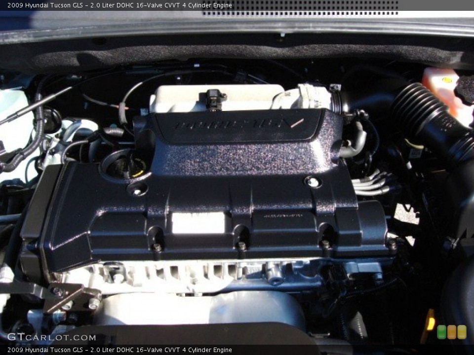 2.0 Liter DOHC 16-Valve CVVT 4 Cylinder Engine for the 2009 Hyundai Tucson #56447213