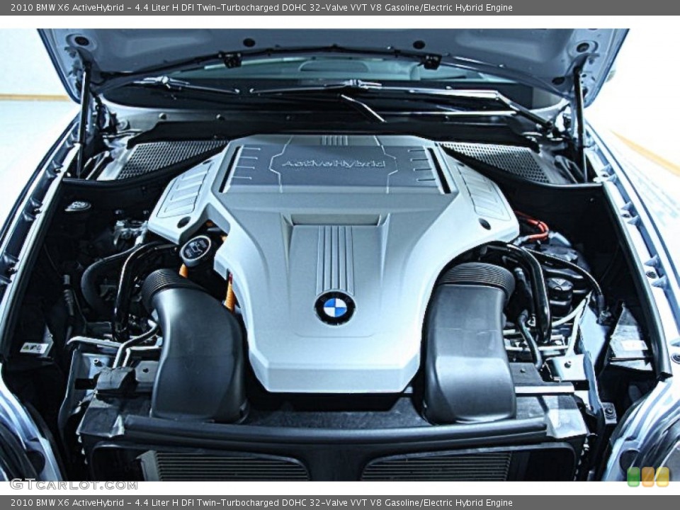 4.4 Liter H DFI Twin-Turbocharged DOHC 32-Valve VVT V8 Gasoline/Electric Hybrid Engine for the 2010 BMW X6 #56450969