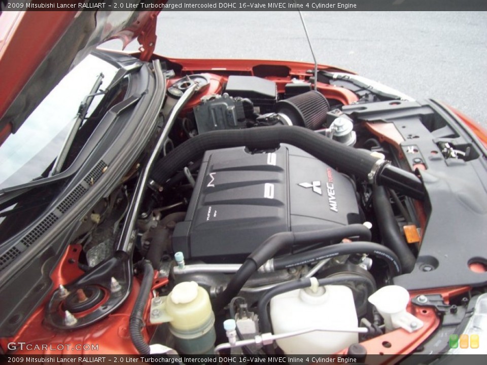 2.0 Liter Turbocharged Intercooled DOHC 16-Valve MIVEC Inline 4 Cylinder Engine for the 2009 Mitsubishi Lancer #56488842
