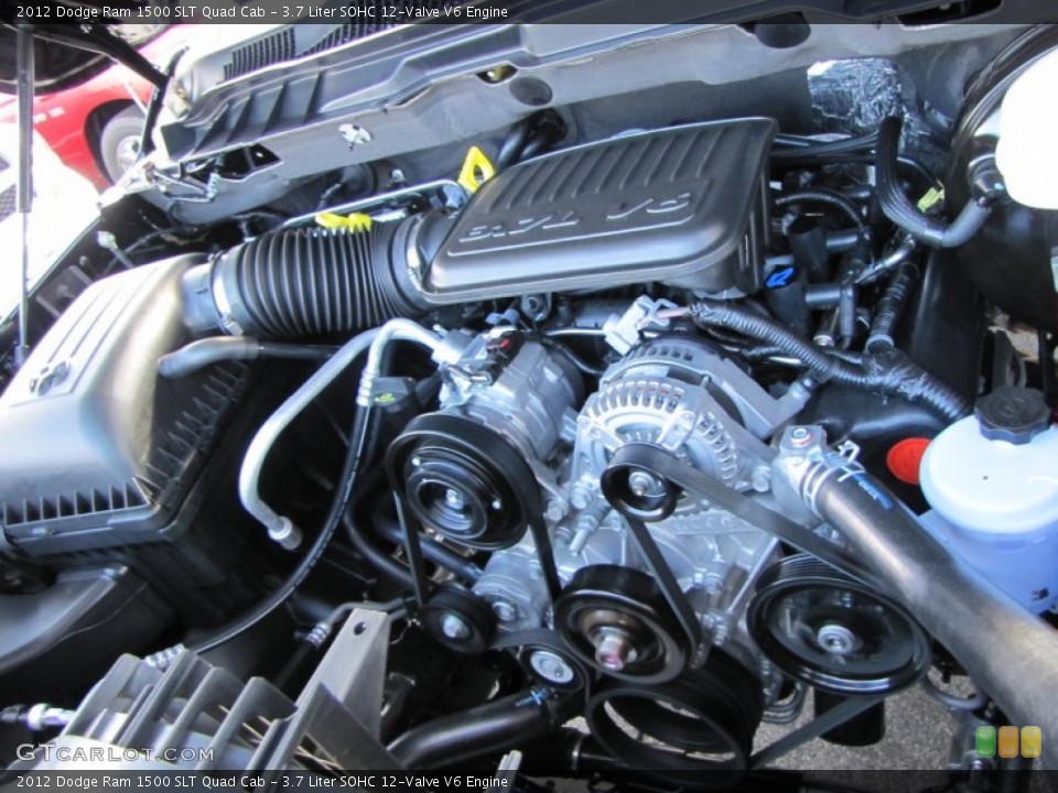 3.7 Liter SOHC 12-Valve V6 2012 Dodge Ram 1500 Engine