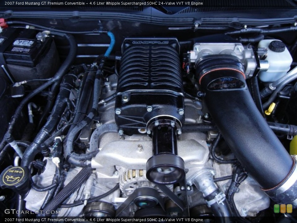 4.6 Liter Whipple Supercharged SOHC 24-Valve VVT V8 Engine for the 2007 Ford Mustang #56498058