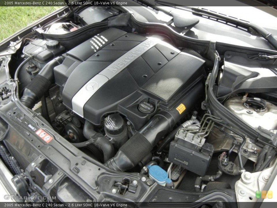 2.6 Liter SOHC 18-Valve V6 2005 Mercedes-Benz C Engine