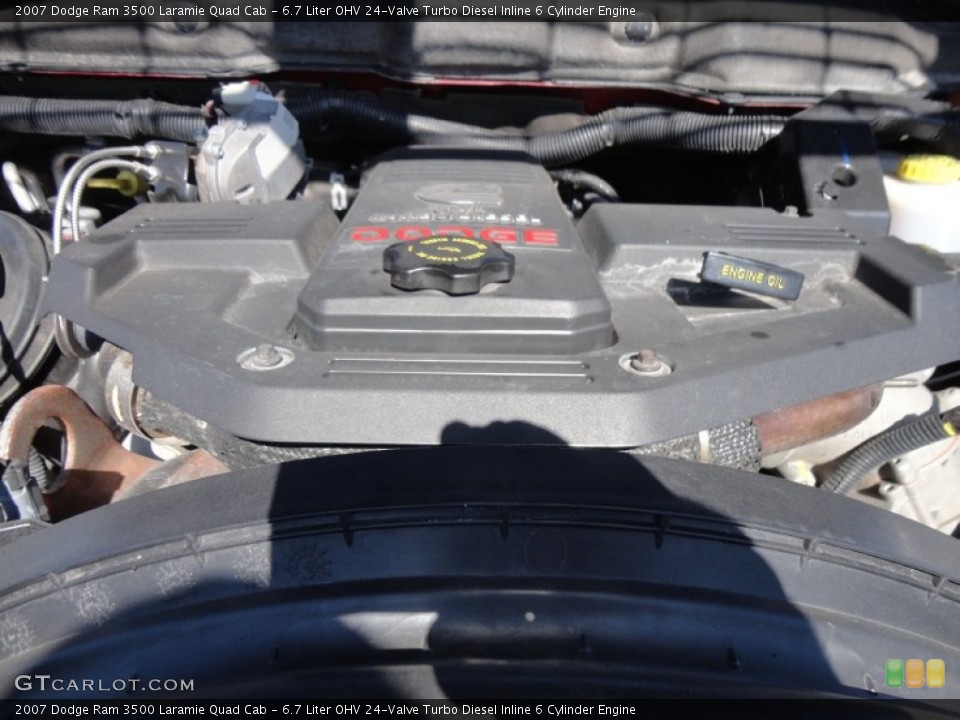 6.7 Liter OHV 24-Valve Turbo Diesel Inline 6 Cylinder Engine for the 2007 Dodge Ram 3500 #56508237
