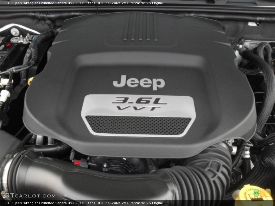 3.6 Liter DOHC 24-Valve VVT Pentastar V6 Engine for the 2012 Jeep Wrangler Unlimited #56546461