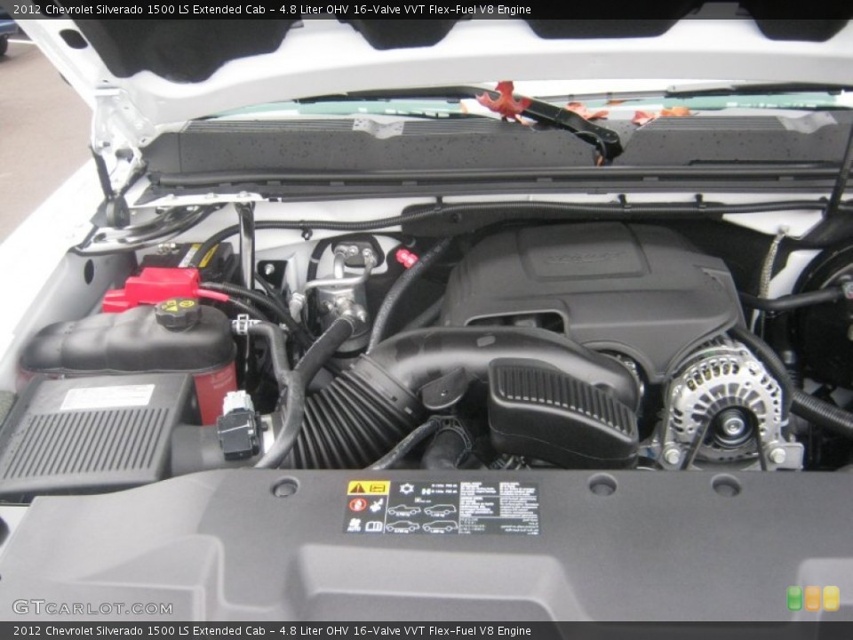 4.8 Liter OHV 16-Valve VVT Flex-Fuel V8 2012 Chevrolet Silverado 1500 Engine