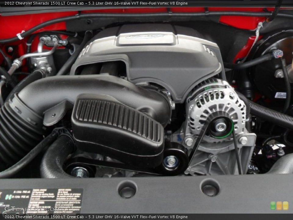 5.3 Liter OHV 16-Valve VVT Flex-Fuel Vortec V8 Engine for the 2012 Chevrolet Silverado 1500 #56597349