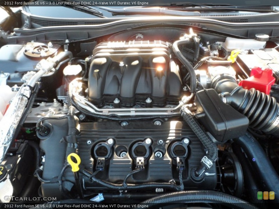 3.0 Liter Flex-Fuel DOHC 24-Valve VVT Duratec V6 Engine for the 2012 Ford Fusion #56604066