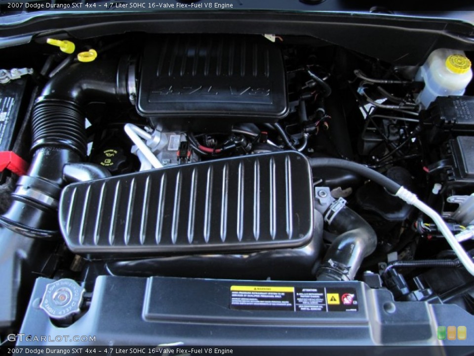 4.7 Liter SOHC 16-Valve Flex-Fuel V8 Engine for the 2007 Dodge Durango #56605377