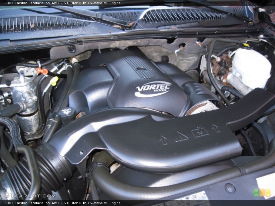 6.0 Liter OHV 16-Valve V8 Engine for the 2003 Cadillac Escalade #56620255