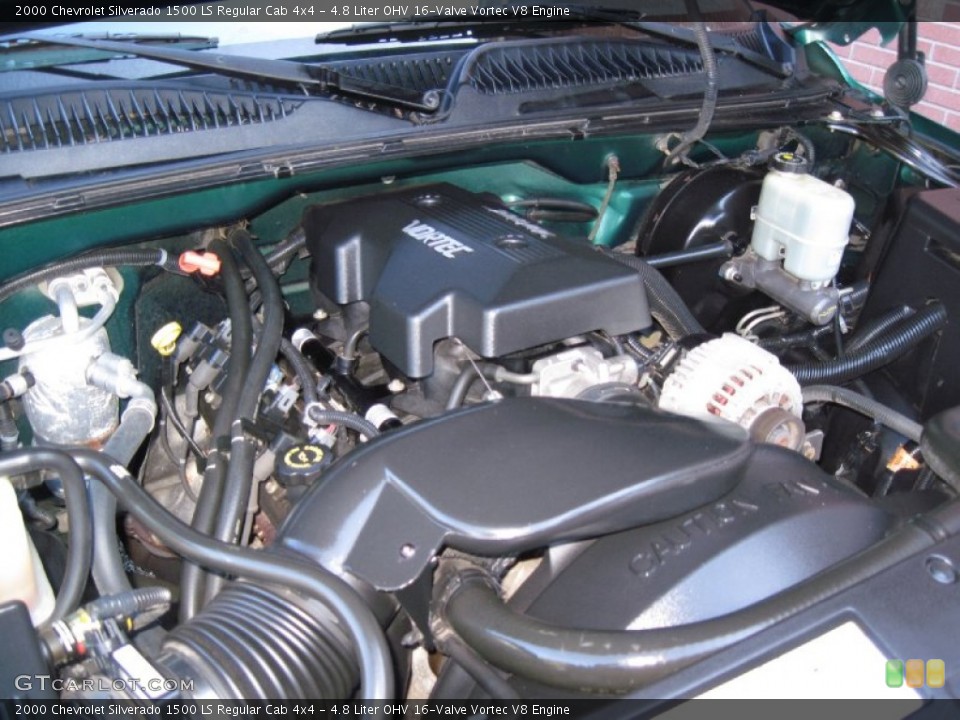 4.8 Liter OHV 16-Valve Vortec V8 Engine for the 2000 Chevrolet Silverado 1500 #56629221