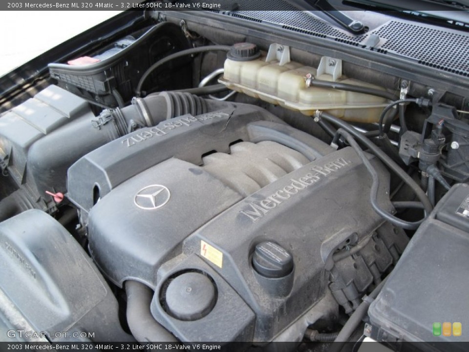 3.2 Liter SOHC 18-Valve V6 2003 Mercedes-Benz ML Engine