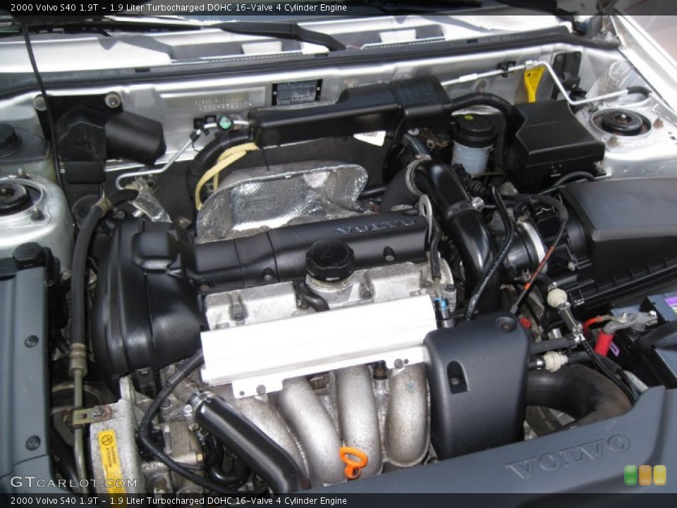 1.9 Liter Turbocharged DOHC 16-Valve 4 Cylinder 2000 Volvo S40 Engine