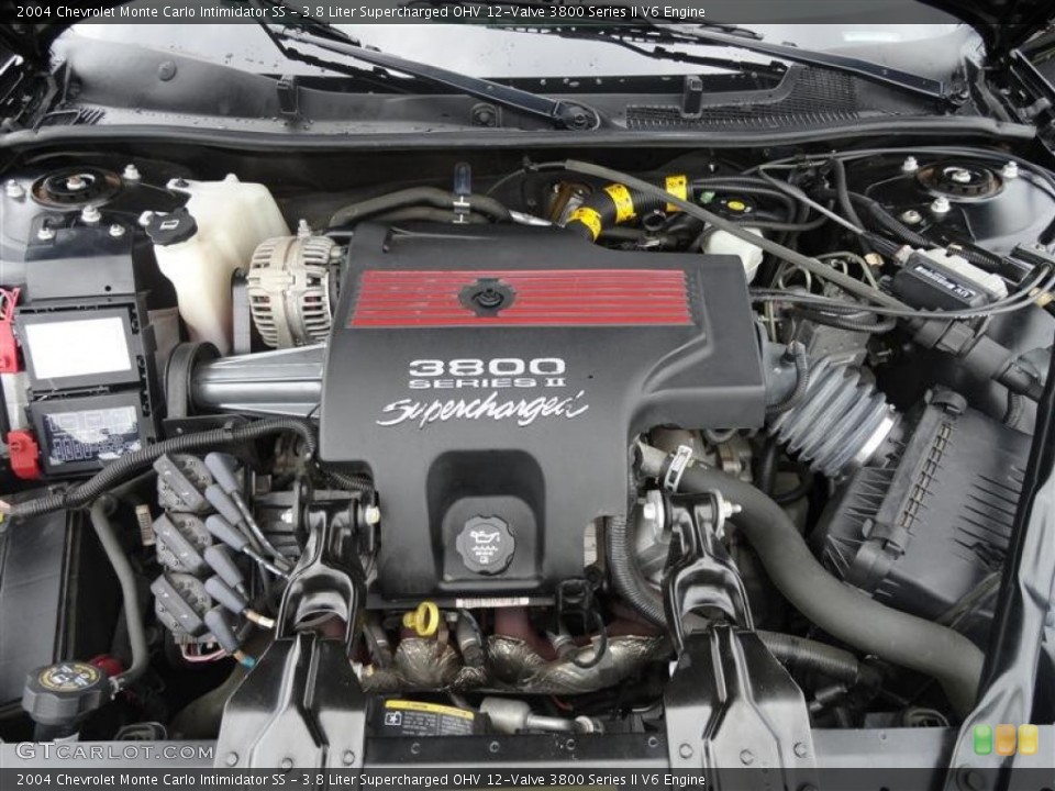 3.8 Liter Supercharged OHV 12-Valve 3800 Series II V6 Engine for the 2004 Chevrolet Monte Carlo #56661126