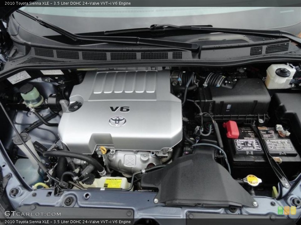 3.5 Liter DOHC 24-Valve VVT-i V6 Engine for the 2010 Toyota Sienna #56661876