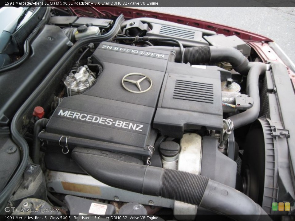 5.0 Liter DOHC 32-Valve V8 Engine for the 1991 Mercedes-Benz SL Class #56665155