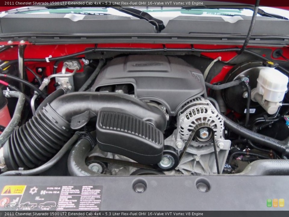 5.3 Liter Flex-Fuel OHV 16-Valve VVT Vortec V8 Engine for the 2011 Chevrolet Silverado 1500 #56674053