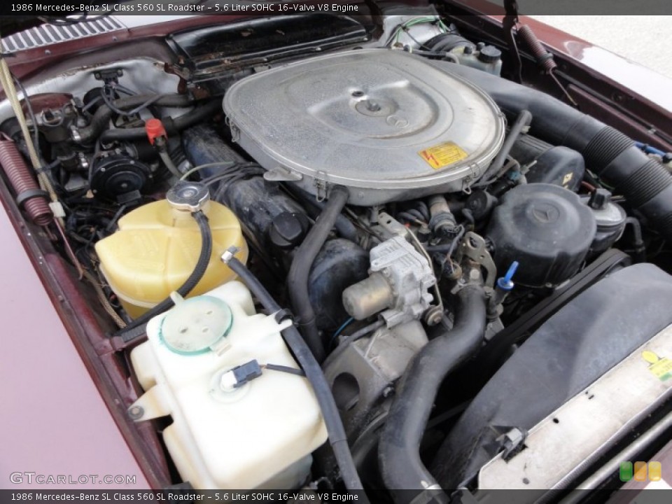 5.6 Liter SOHC 16-Valve V8 Engine for the 1986 Mercedes-Benz SL Class #56685214
