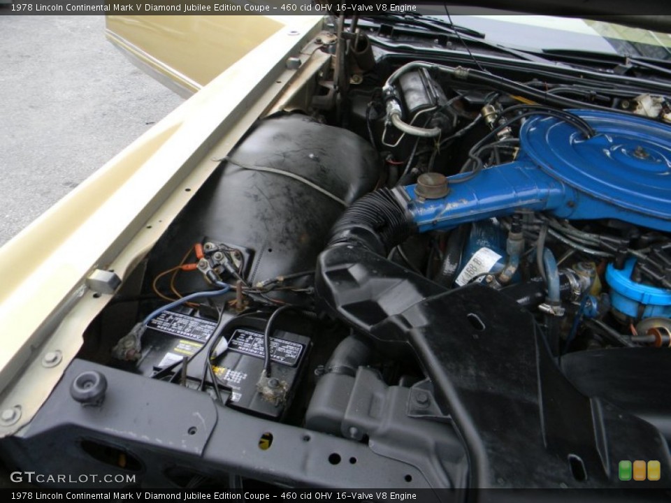 460 cid OHV 16-Valve V8 Engine for the 1978 Lincoln Continental #56688206
