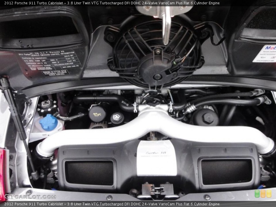 3.8 Liter Twin VTG Turbocharged DFI DOHC 24-Valve VarioCam Plus Flat 6 Cylinder Engine for the 2012 Porsche 911 #56690437