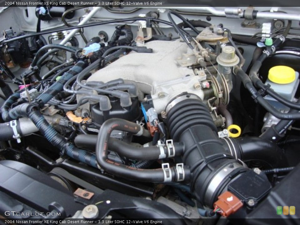 3.3 Liter SOHC 12-Valve V6 2004 Nissan Frontier Engine
