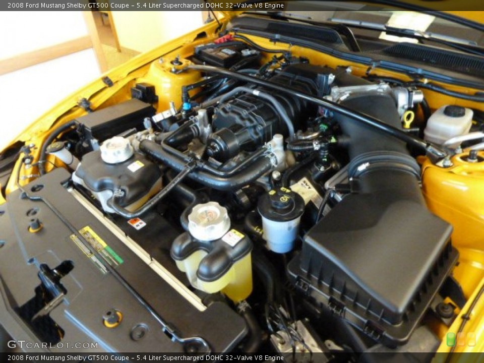 5.4 Liter Supercharged DOHC 32-Valve V8 Engine for the 2008 Ford Mustang #56723948