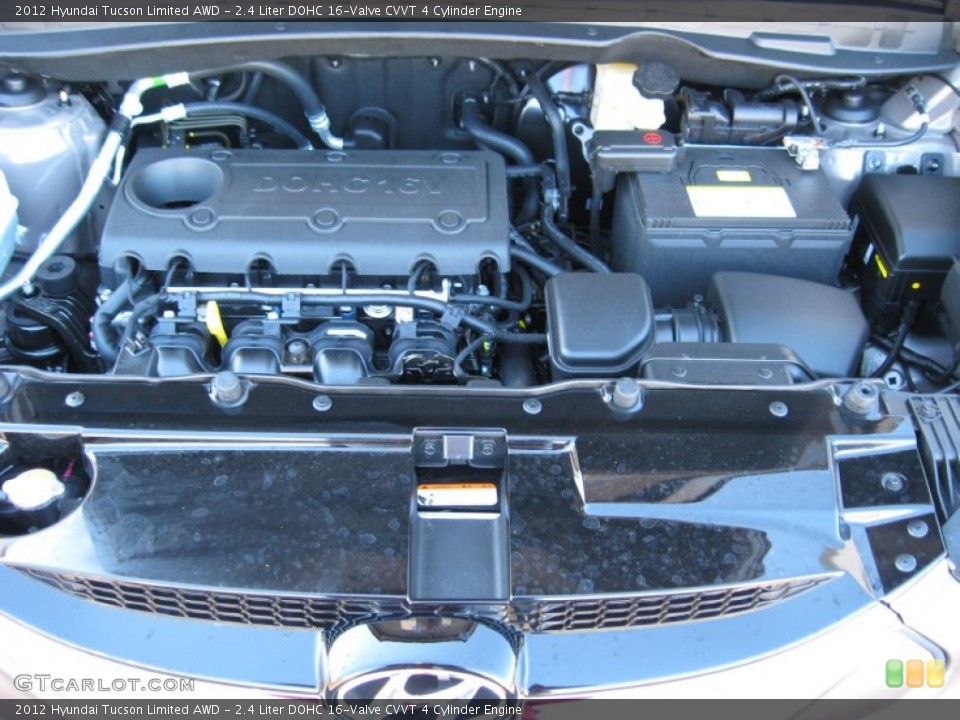 2.4 Liter DOHC 16-Valve CVVT 4 Cylinder Engine for the 2012 Hyundai Tucson #56727080