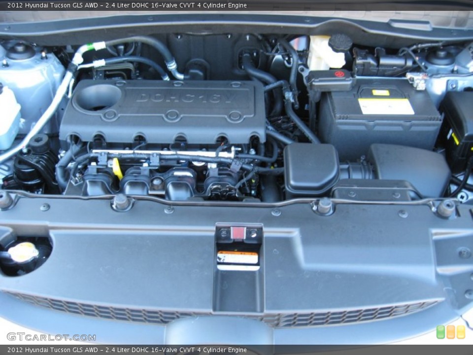 2.4 Liter DOHC 16-Valve CVVT 4 Cylinder Engine for the 2012 Hyundai Tucson #56727332