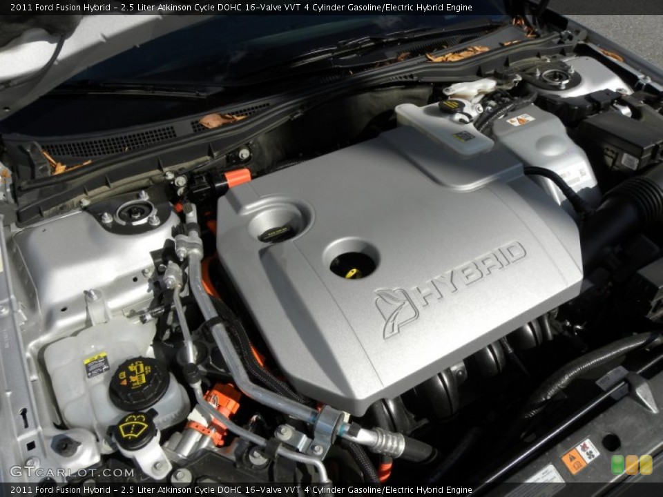 2.5 Liter Atkinson Cycle DOHC 16-Valve VVT 4 Cylinder Gasoline/Electric Hybrid 2011 Ford Fusion Engine