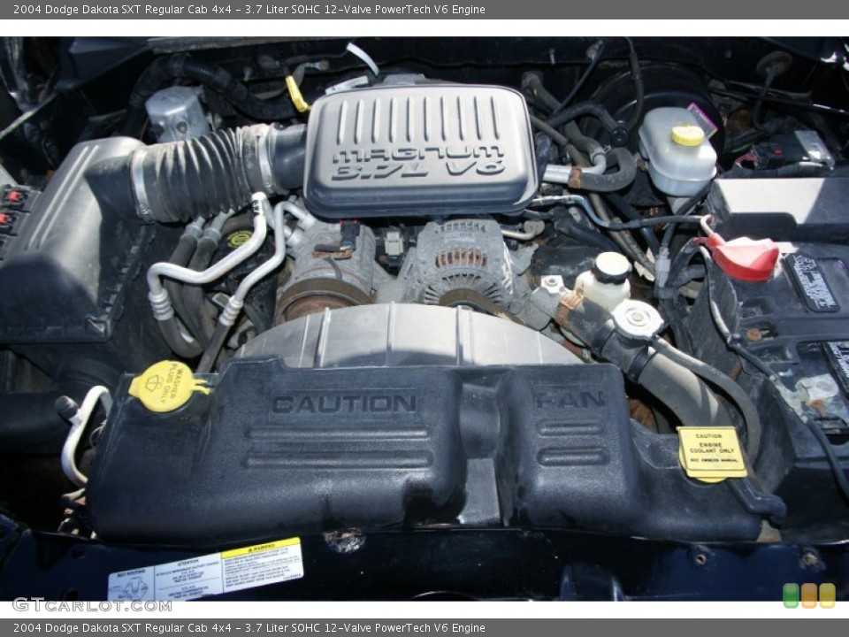 3.7 Liter SOHC 12-Valve PowerTech V6 Engine for the 2004 Dodge Dakota #56736689