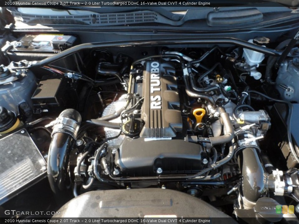 2.0 Liter Turbocharged DOHC 16-Valve Dual CVVT 4 Cylinder Engine for the 2010 Hyundai Genesis Coupe #56742810