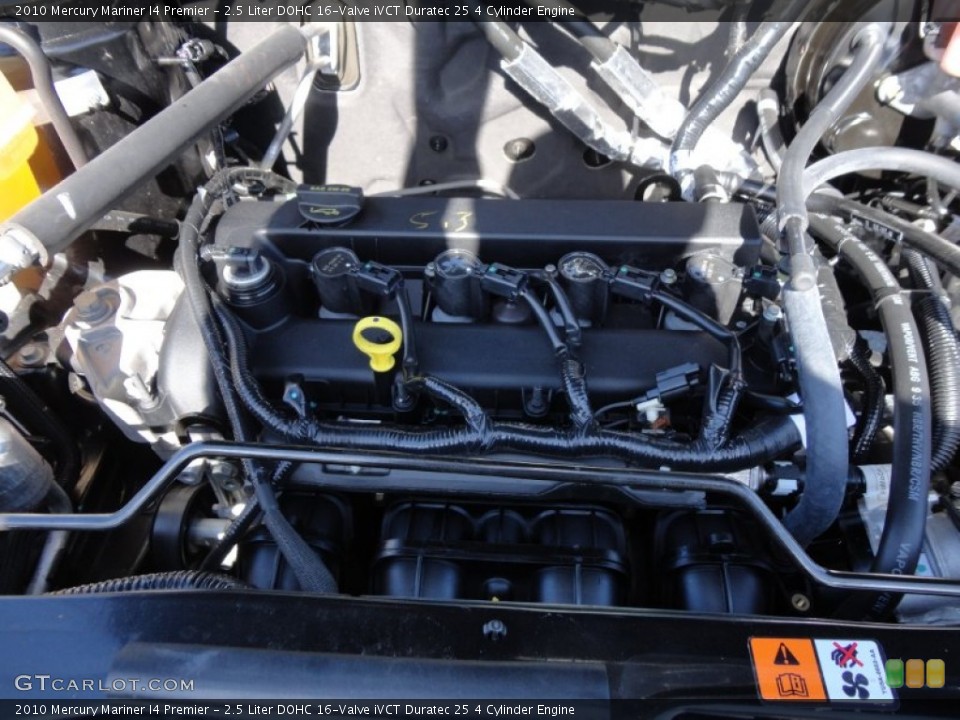 2.5 Liter DOHC 16-Valve iVCT Duratec 25 4 Cylinder Engine for the 2010 Mercury Mariner #56762907