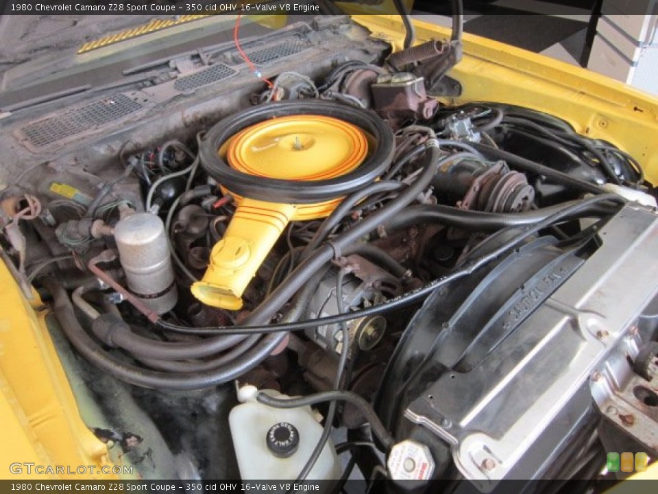 350 cid OHV 16-Valve V8 Engine for the 1980 Chevrolet Camaro #56773461