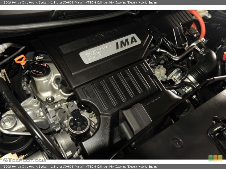1.3 Liter SOHC 8-Valve i-VTEC 4 Cylinder IMA Gasoline/Electric Hybrid Engine for the 2009 Honda Civic #56792142