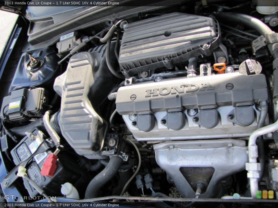 1.7 Liter SOHC 16V 4 Cylinder Engine for the 2003 Honda Civic #56804609