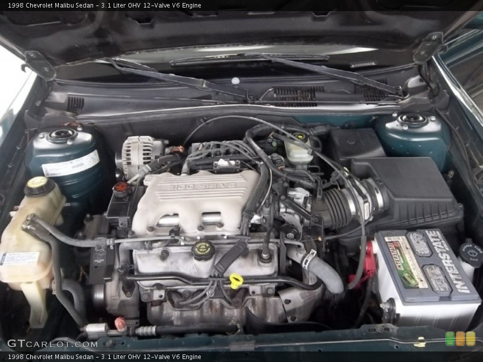 3.1 Liter OHV 12-Valve V6 Engine for the 1998 Chevrolet Malibu #56843153