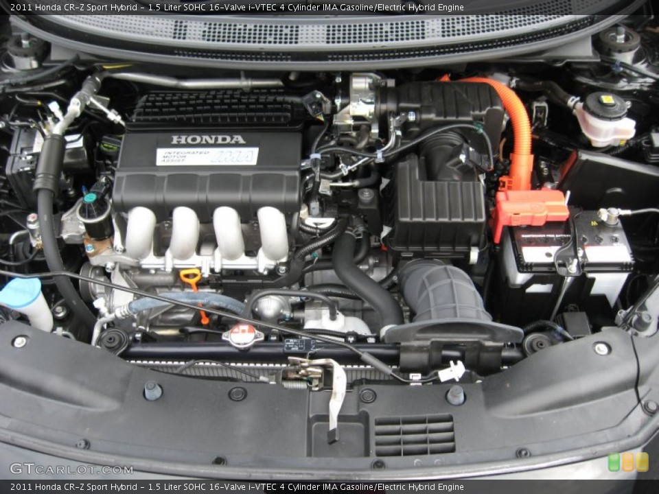 1.5 Liter SOHC 16-Valve i-VTEC 4 Cylinder IMA Gasoline/Electric Hybrid Engine for the 2011 Honda CR-Z #56844566