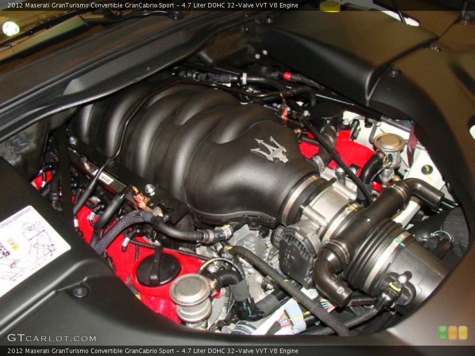 4.7 Liter DOHC 32-Valve VVT V8 Engine for the 2012 Maserati GranTurismo Convertible #56848631