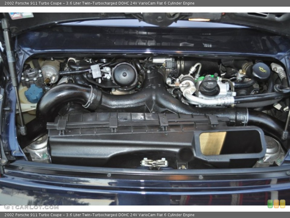 3.6 Liter Twin-Turbocharged DOHC 24V VarioCam Flat 6 Cylinder Engine for the 2002 Porsche 911 #56849675