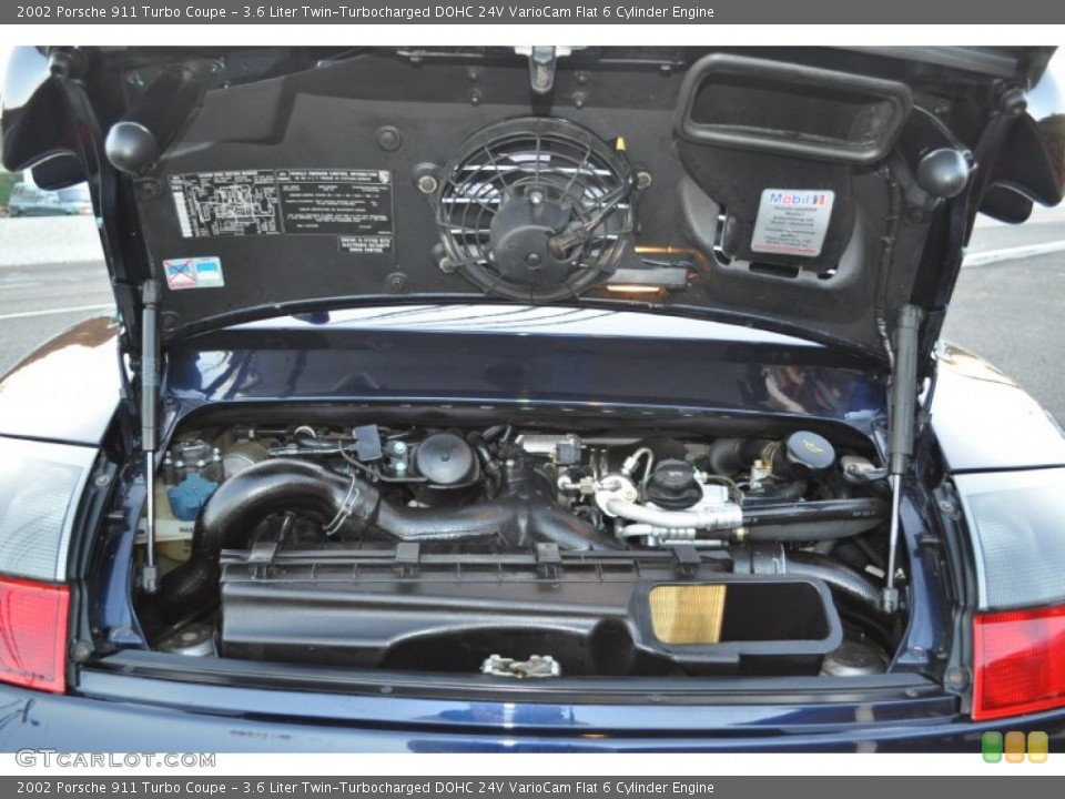 3.6 Liter Twin-Turbocharged DOHC 24V VarioCam Flat 6 Cylinder Engine for the 2002 Porsche 911 #56849684