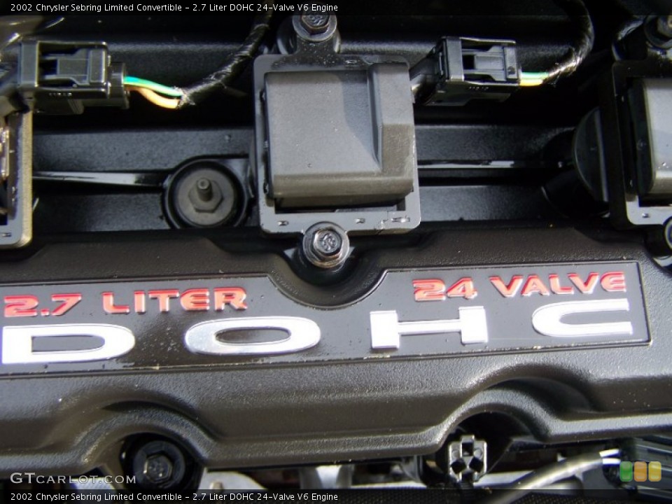 2.7 Liter DOHC 24-Valve V6 Engine for the 2002 Chrysler Sebring #56860496