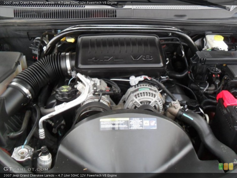 4.7 Liter SOHC 12V Powertech V8 Engine for the 2007 Jeep Grand Cherokee #56869061