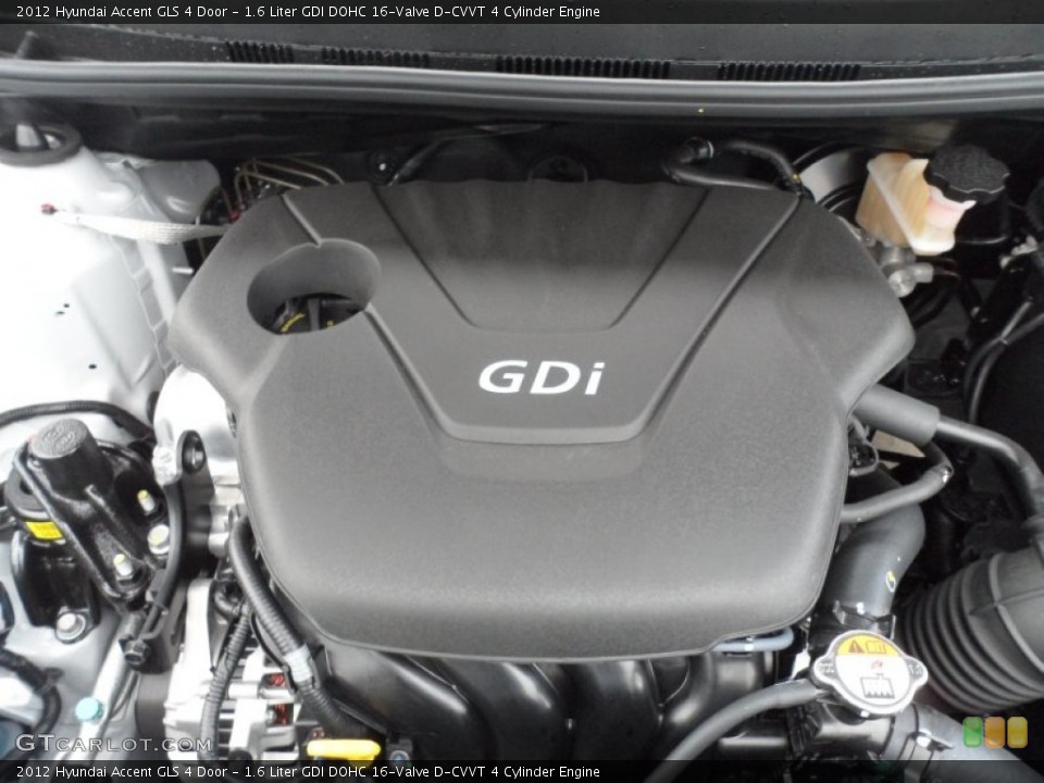1.6 Liter GDI DOHC 16-Valve D-CVVT 4 Cylinder Engine for the 2012 Hyundai Accent #56869532