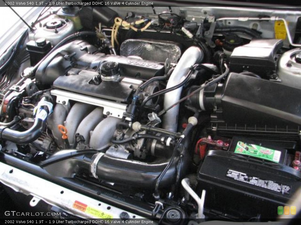 1.9 Liter Turbocharged DOHC 16 Valve 4 Cylinder 2002 Volvo S40 Engine