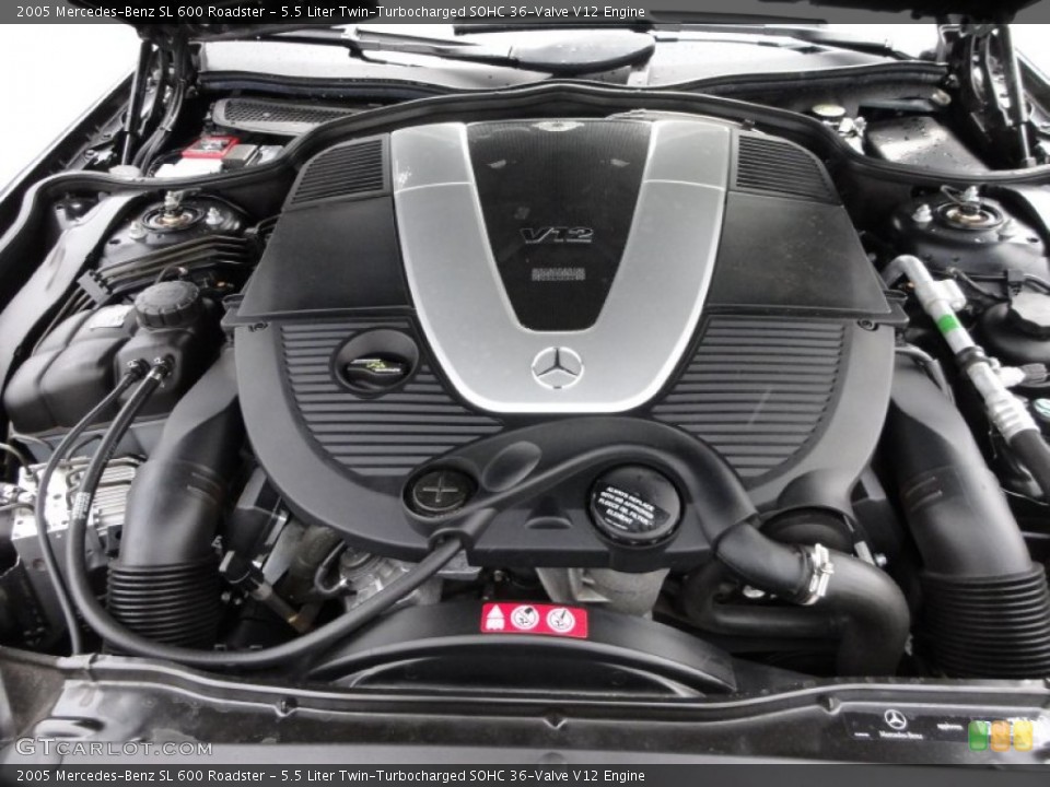 5.5 Liter Twin-Turbocharged SOHC 36-Valve V12 Engine for the 2005 Mercedes-Benz SL #56905222