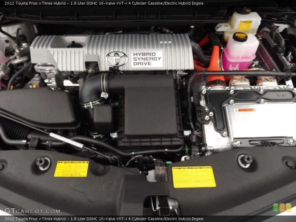 1.8 Liter DOHC 16-Valve VVT-i 4 Cylinder Gasoline/Electric Hybrid Engine for the 2012 Toyota Prius v #56907559